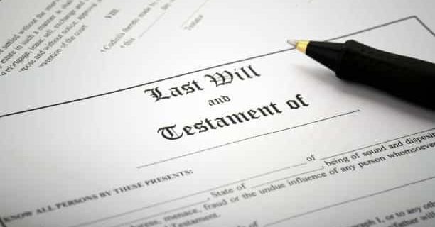 Signing Last Will & Testament